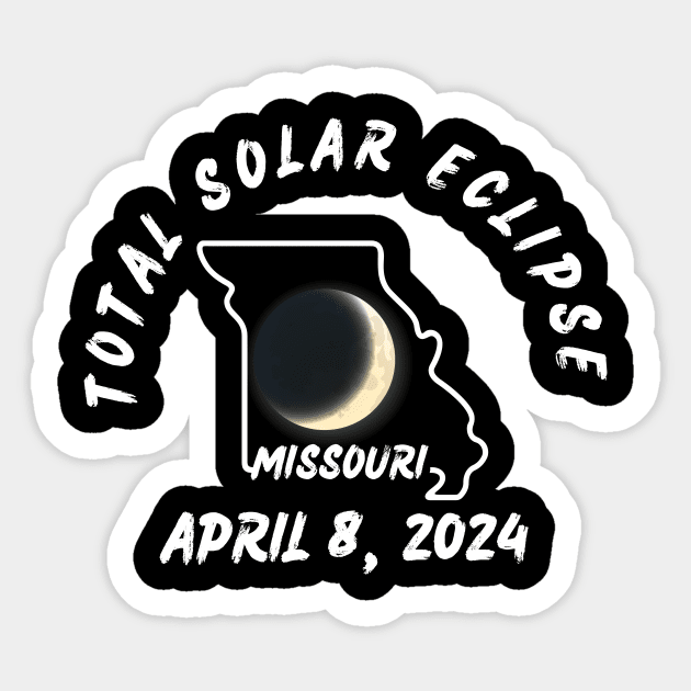 Missouri Total Solar Eclipse 2024 Sticker by Total Solar Eclipse